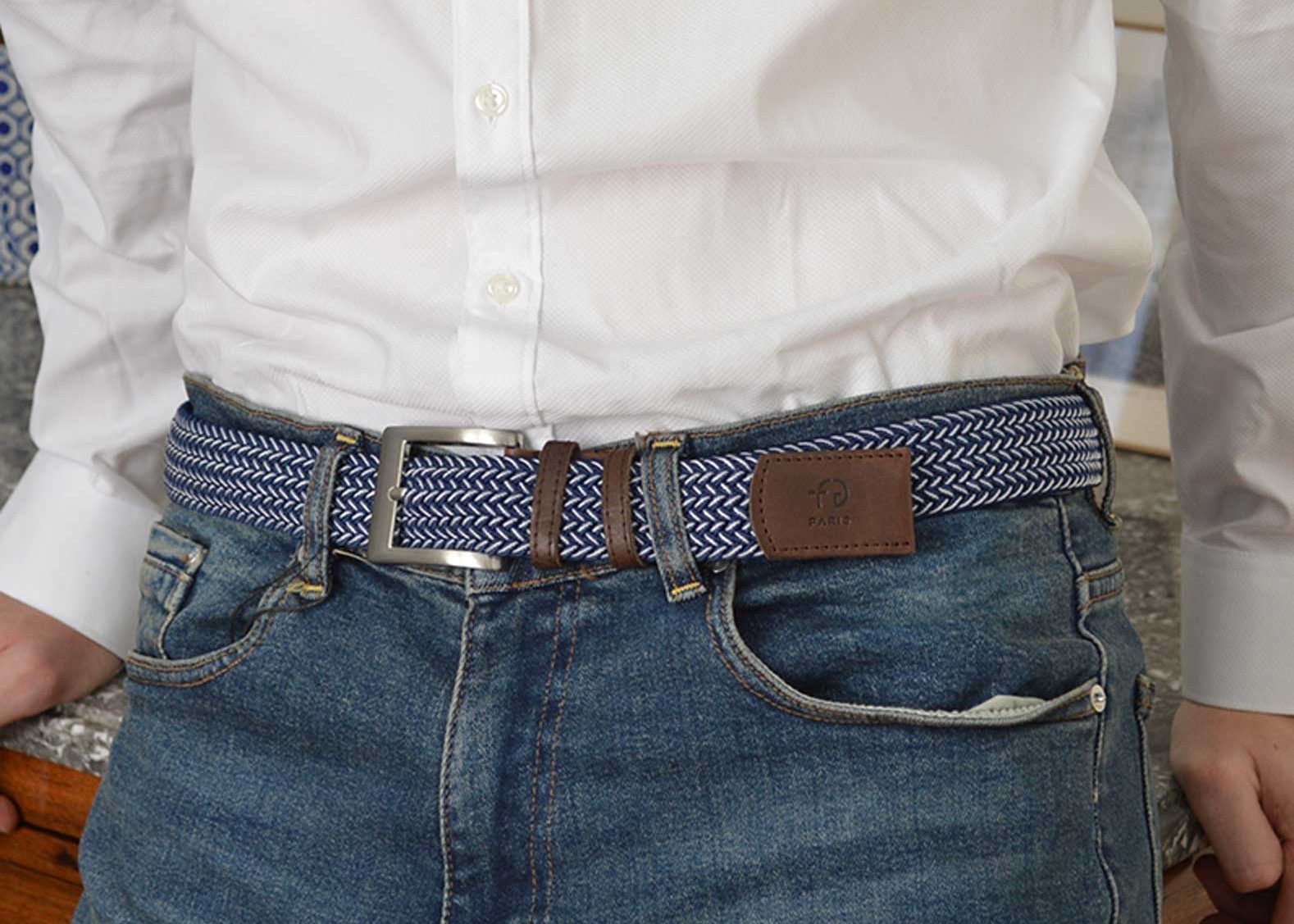 ceinture tressée causal chic haut de gamme